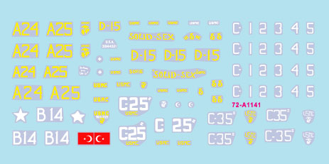 Star Decals 72-A1141 1:72 Korean War 1950-53 # 2