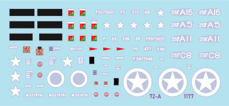 Star Decals 72-A1177 1:72 D-Day DUKW + Ford GPA SEEP