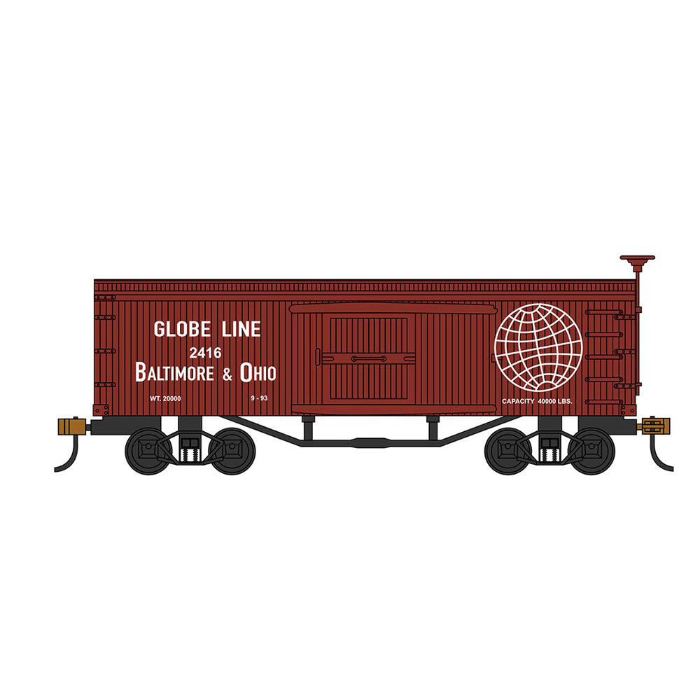 Bachmann USA Old-Time Box Car - B&O - Globe Line HO Gauge 72311