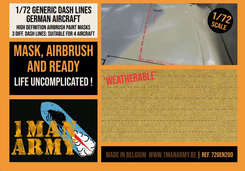 1ManArmy 72GEN200 1:72 Dash Lines generic set