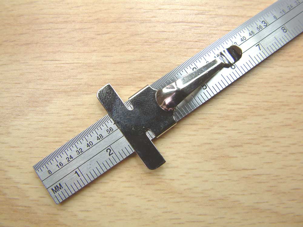 Expo Tools 74009 6 Inch Stainless Steel Rule With Pocket Clip.