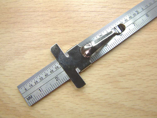 Expo Tools 74009 6 Inch Stainless Steel Rule With Pocket Clip.