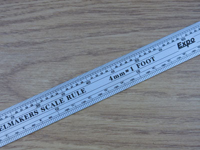 Expo Tools 12' S/Steel OO Scale Rule 74104.
