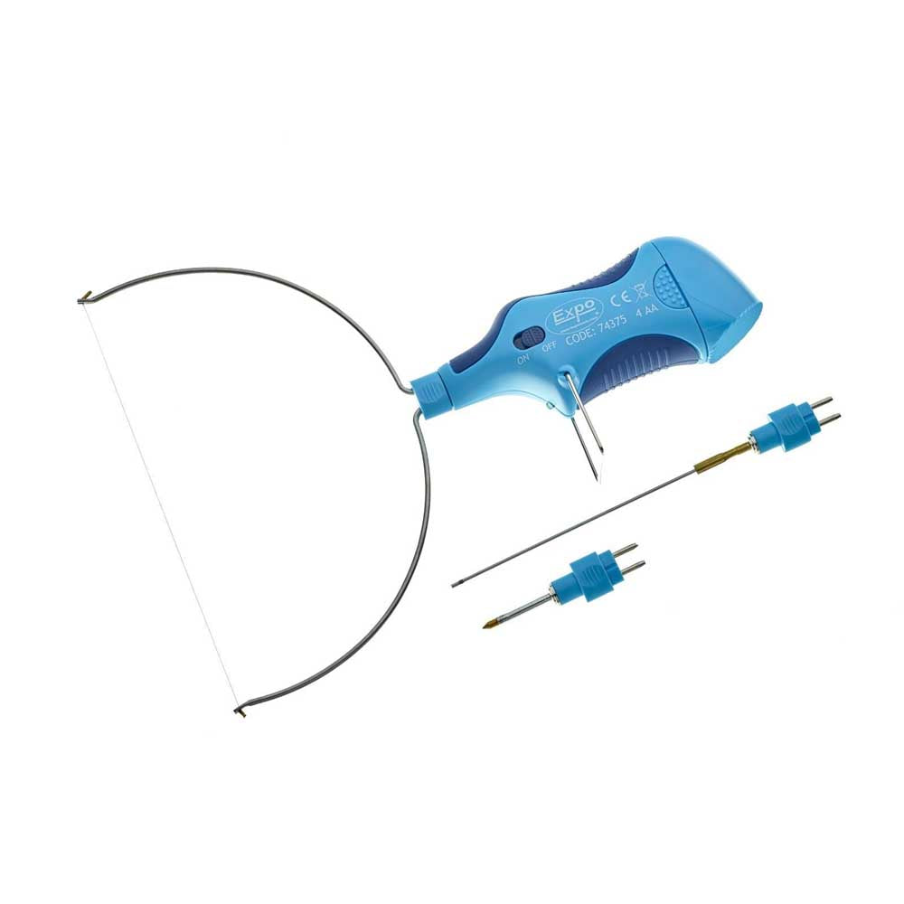 Expo Tools 74375 Hot Wire Foam And Polystyrene Cutter With Large Y Bow And Knife