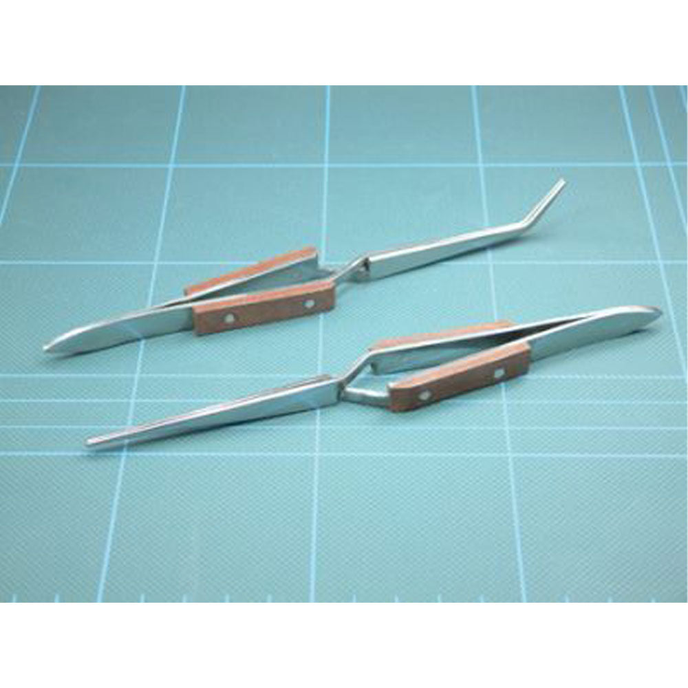 Expo Tools Self Closing Tweezer Curved Insulated Handles - 6.5 Inch 79021