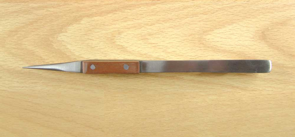 Expo Tools 6.5 Inch Straight Pointed Tweezer With Insulated Handles 79022