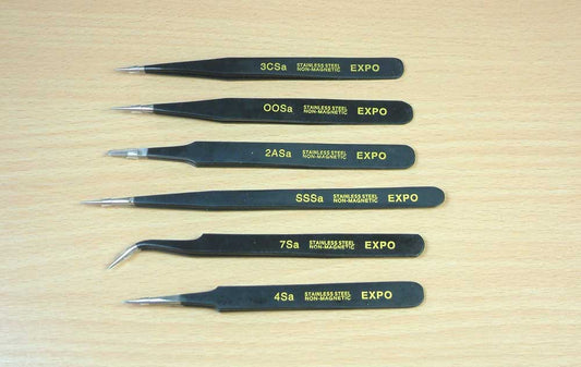 Expo Tools 79032 Expo Professional Tweezer Set