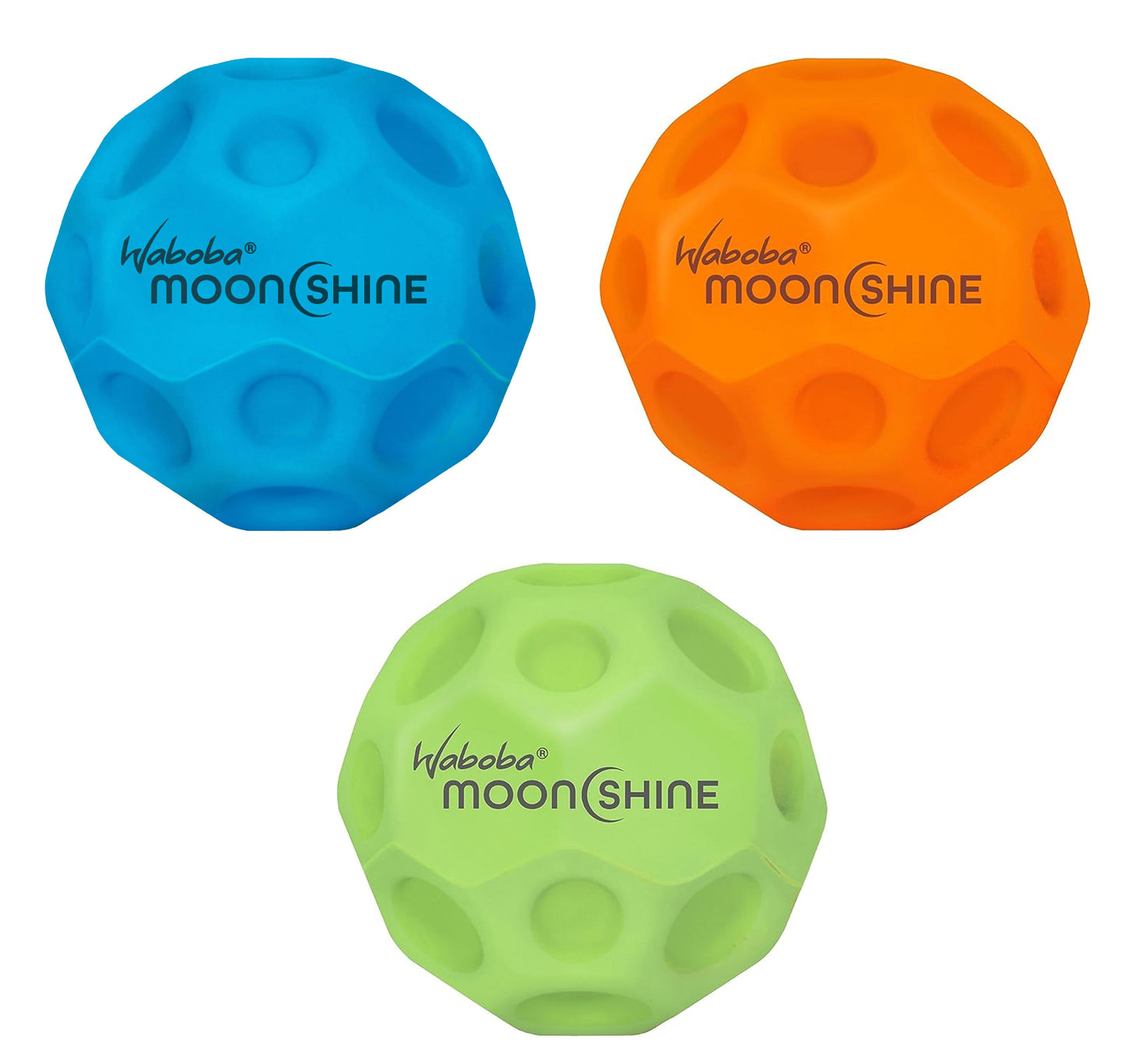 Waboba Moonshine Light Up Super Bouncing Ball Toy - Assorted Colours 815091