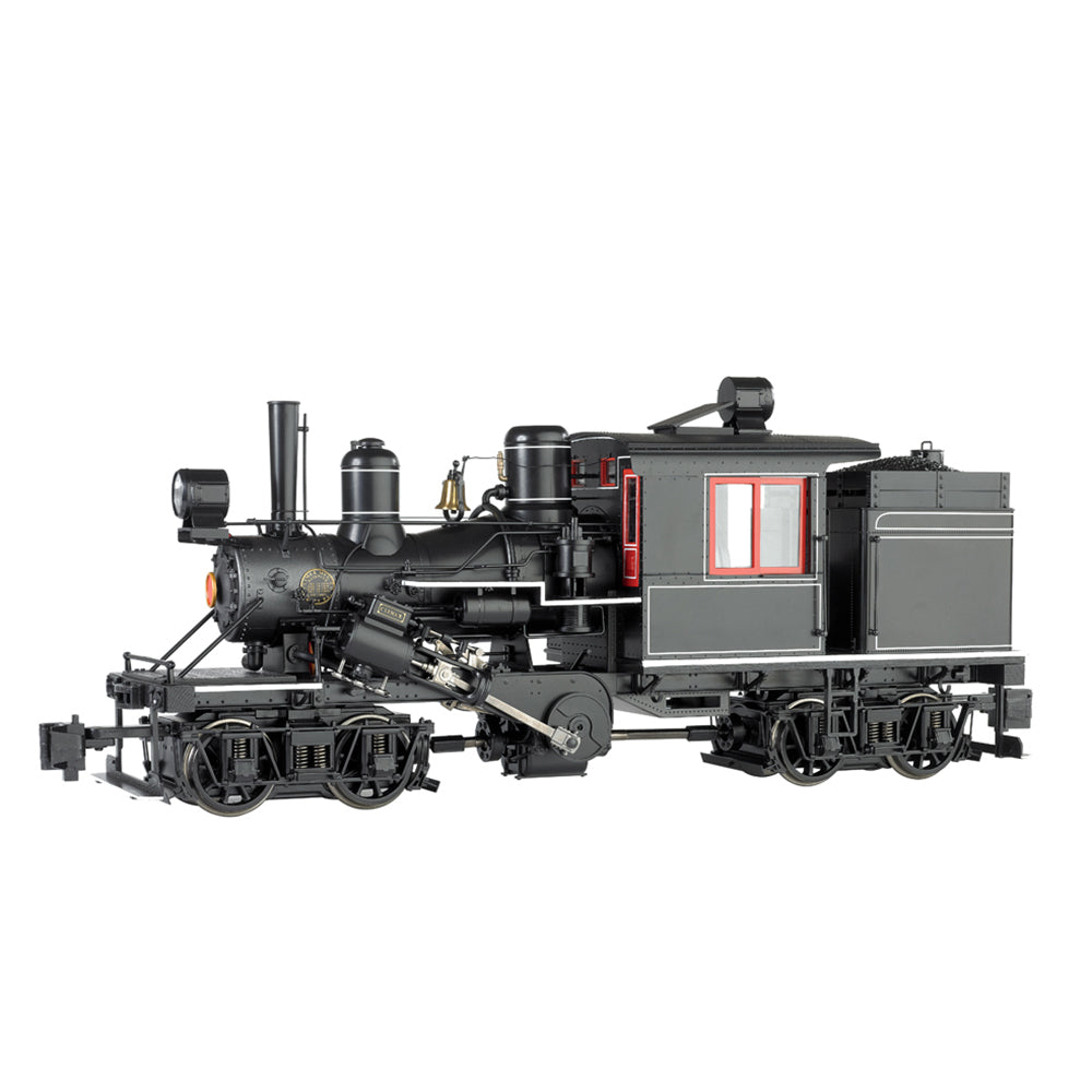 Bachmann USA Two-Truck Climax Black Unlettered Red & White Trim G Gauge 85098