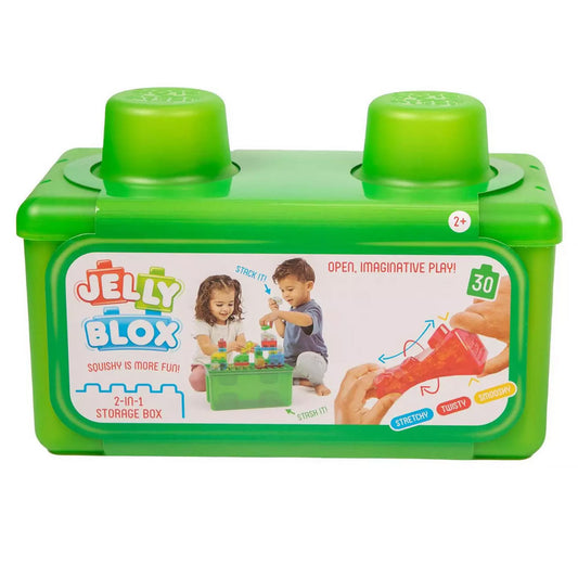 Jelly Blox - Stash & Stack 2 in 1 Storage Case 24pcs Age 2+