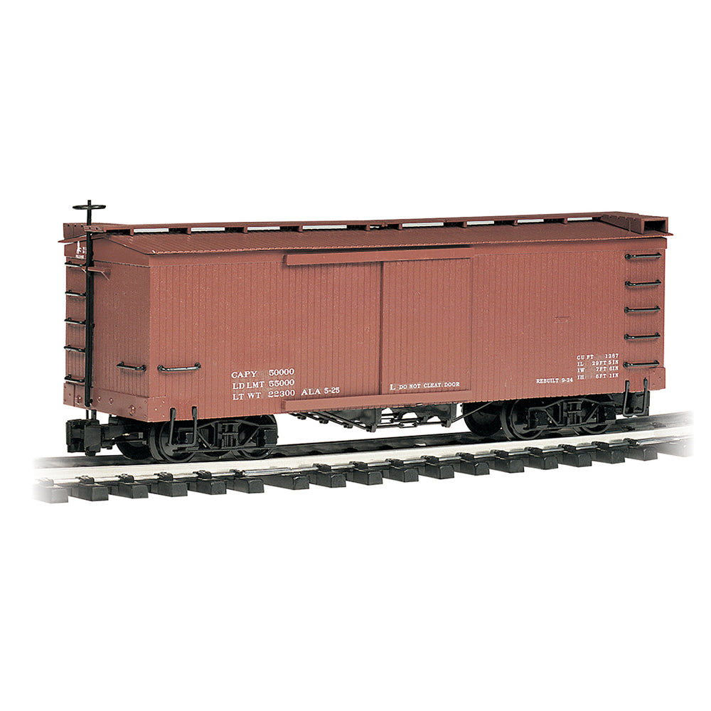 Bachmann USA Box Car - Mineral Red, Data Only G Gauge 93302