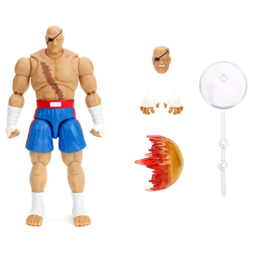 Jada Street Fighter II Sagat 7.5" Deluxe Collector Figure