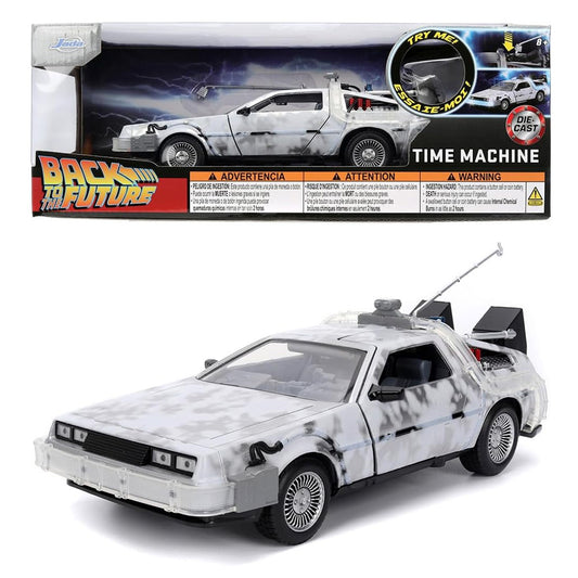 Jada Back to the Future: DeLorean Time Machine (Frosted) 1:24 Diecast Car