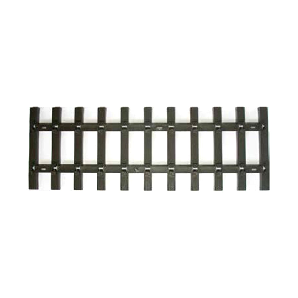 Bachmann USA Brass 1' Straight Track Ties Without Rails (50/Box) G Gauge 94647