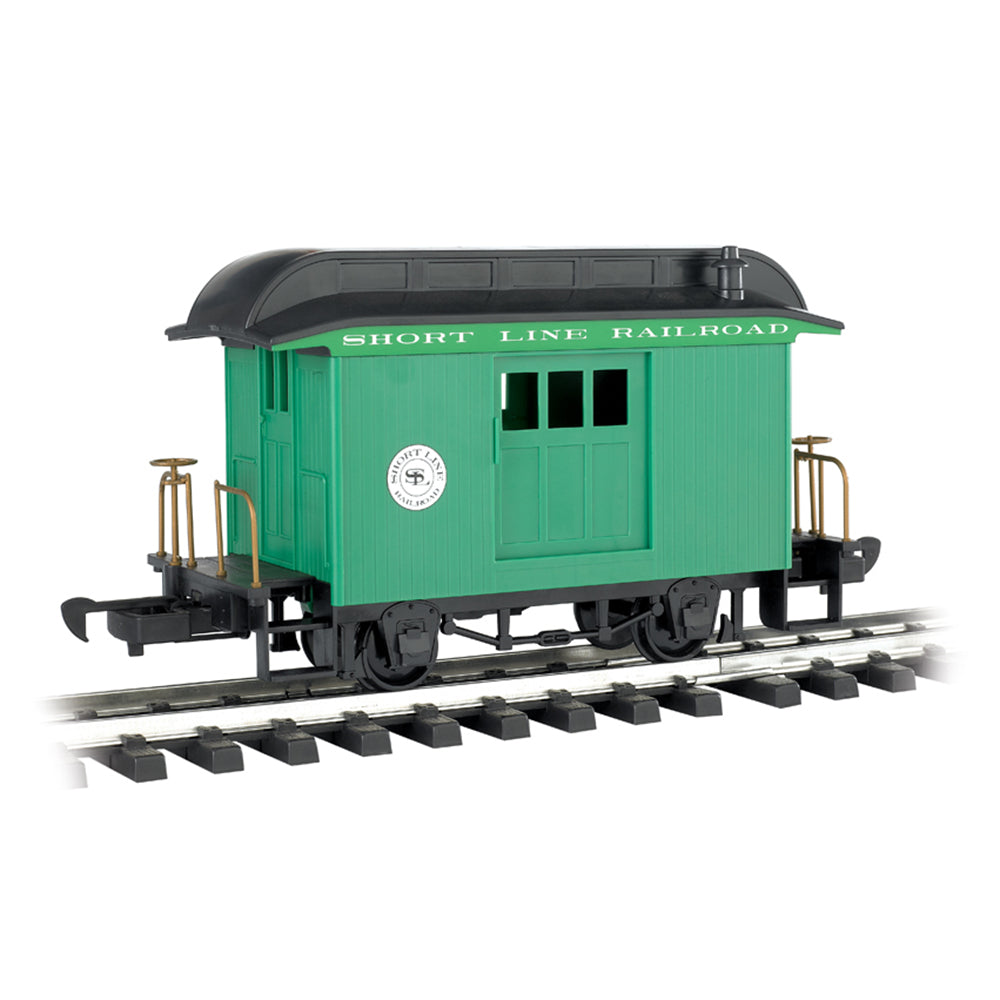 Bachmann USA Li'l Big Haulers Baggage Short Line Railroad Green w/Black Roof G 97092