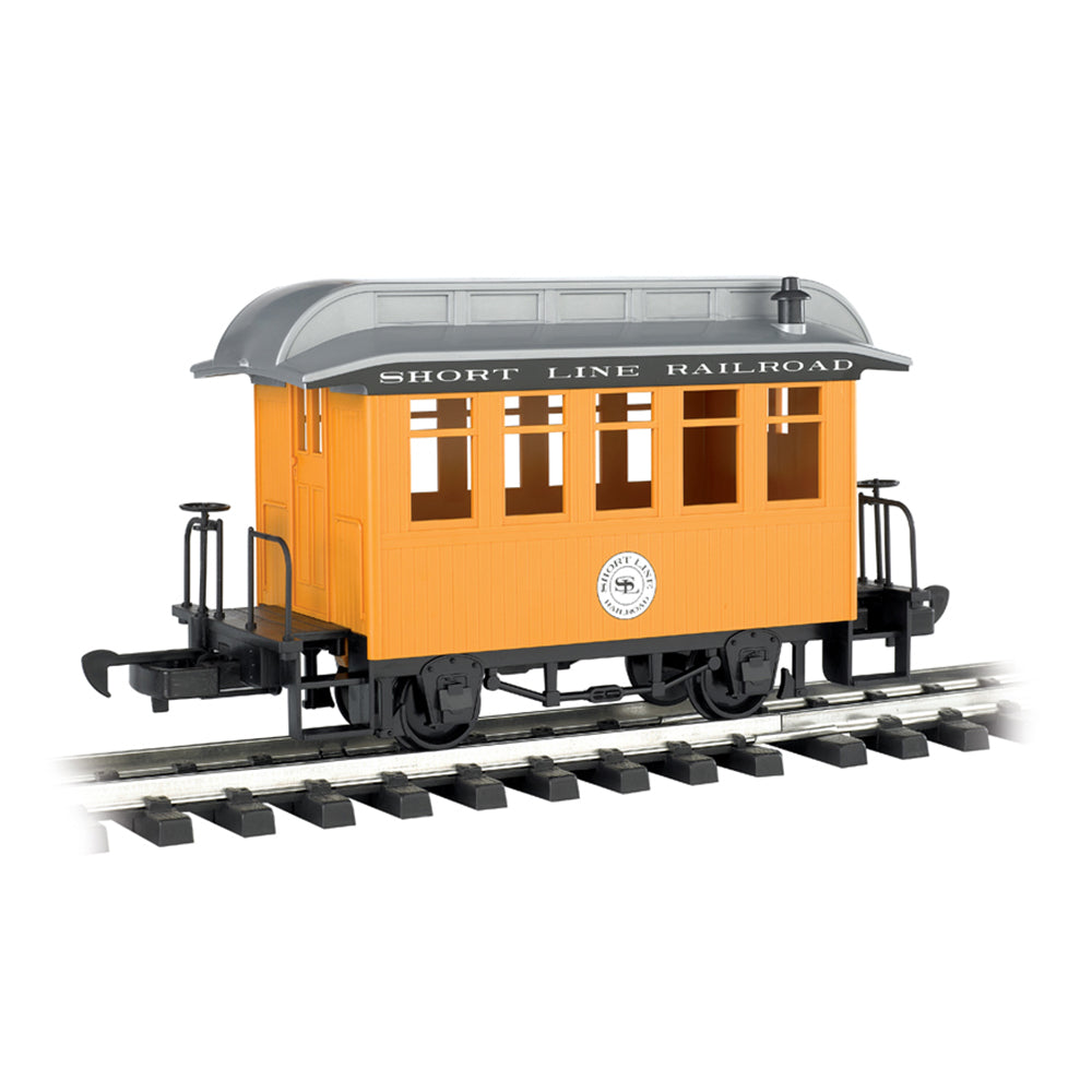 Bachmann USA Li'l Big Haulers Coach Short Line Railroad Yellow w/Silver Roof G 97097
