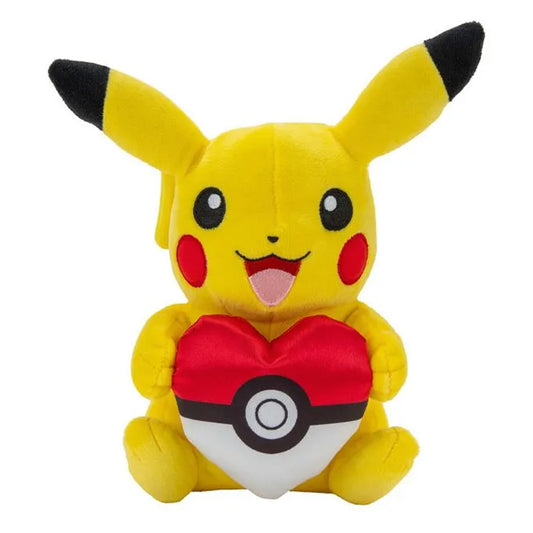 Pokemon Pikachu with Heart Pokeball 8" Plush Soft Toy 97793