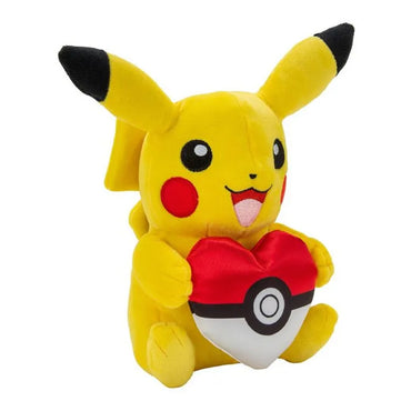 Pokemon Pikachu with Heart Pokeball 8" Plush Soft Toy 97793