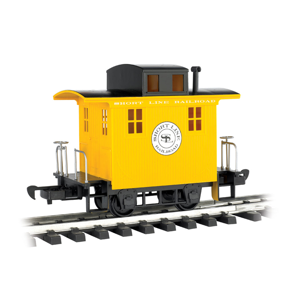 Bachmann USA Li'l Big Haulers Caboose Short Line Railroad Yellow w/Black Roof G 98087
