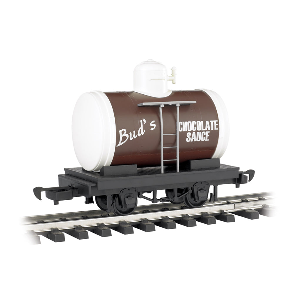 Bachmann USA Li'l Big Haulers - Tank Car - Bud's Chocolate Sauce G Gauge 98088