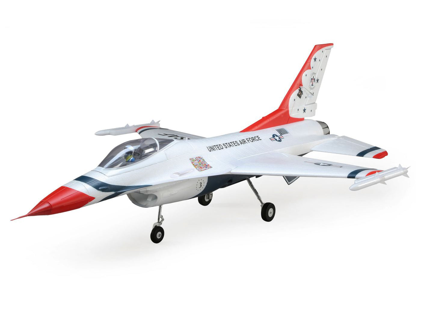 E-flite F-16 70mm EDF BNF Basic w/AS3X and SS EFL78500