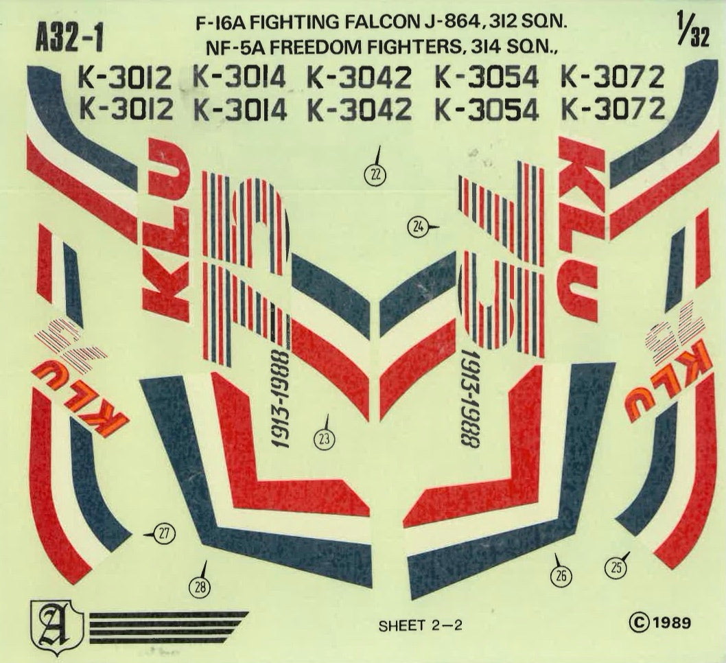 Almark Lockheed F-16A & Northrop NF-5A Freedom Fighter RNlAF 1:32