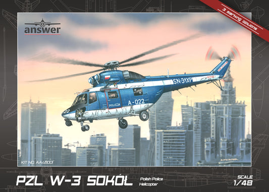 Answer AA48001 1:48 PZL W-3 Sokol Polish Police