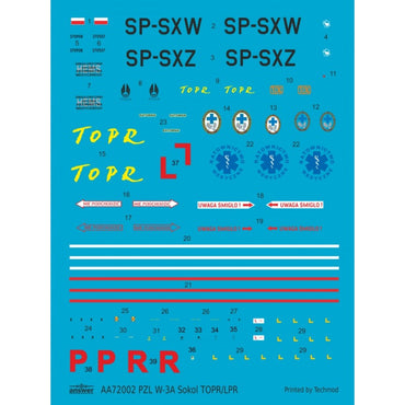 Answer AA72002 1:72 PZL W-3A Sokol TOPR Rescue Helicopter