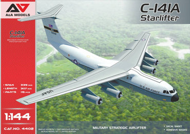 A & A AAM4402 1:144 C-141A Starlifter Transport Aircraft