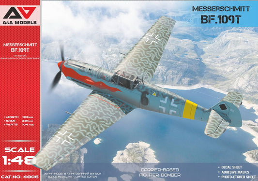 A & A Models AAM4806 1:48 Messerschmitt Bf-109T Carrier-based fighter-bomber