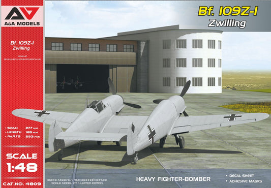 A & A Models AAM4809 1:48 Messerschmitt Bf-109Z-1 "Zwilling"