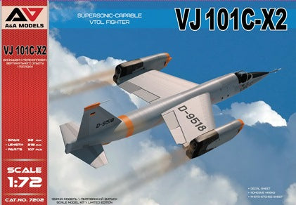 A & A Models AAM7202 1:72 VJ-101C-X2 SUPERSONIC-CAPABLE VTOL FIGHTER
