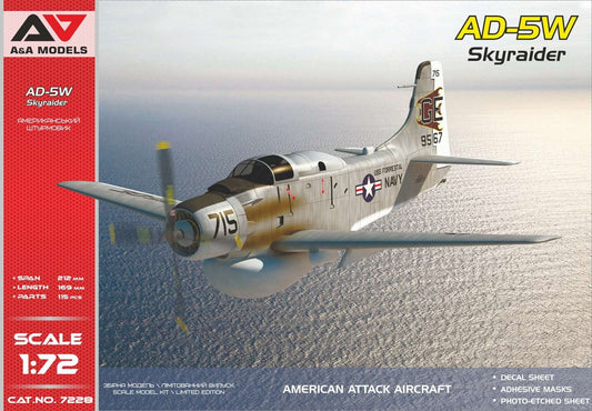 A & A Models Douglas AD-5W Skyraider Updated Model Kit 1:72