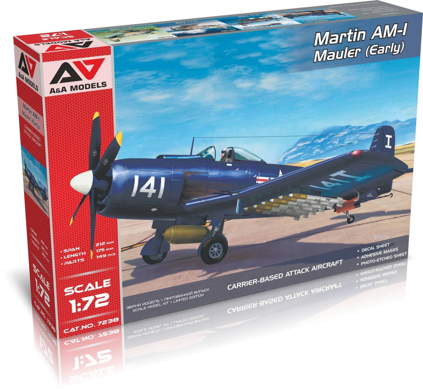 A & A Models AAM7238 1:72 Martin AM-1 Mauler