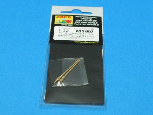 Aber ABRA32007 1:32 Set of 2 German barrels for aircraft 20mm MG.151/20