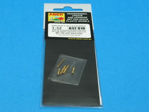 Aber German 30mm Machine Cannon Mk.108 Barrels with Blast Tube 1:32