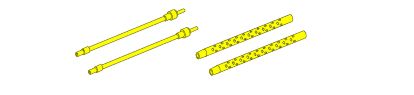 Aber Japanese 13.2mm Type 3 Machine Gun Barrels for Zero 1:32