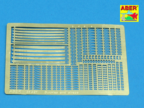 Aber ABR35A021 1:35 assorted belt buckles and straps