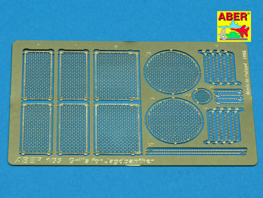 Aber ABR35G04 1:35 Grilles for JagdPanther