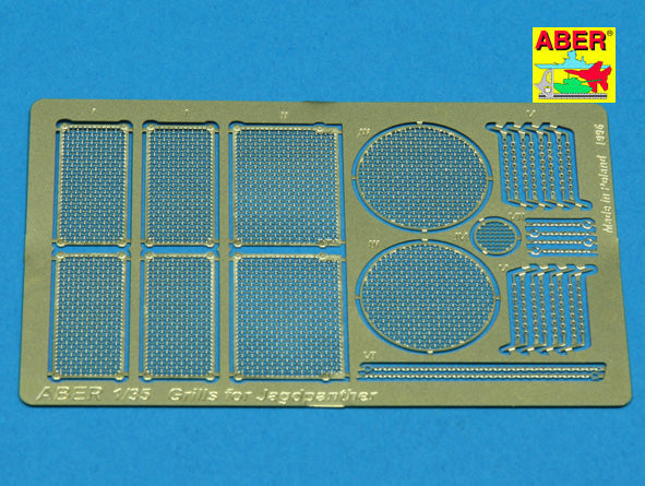 Aber ABR35G04 1:35 Grilles for JagdPanther