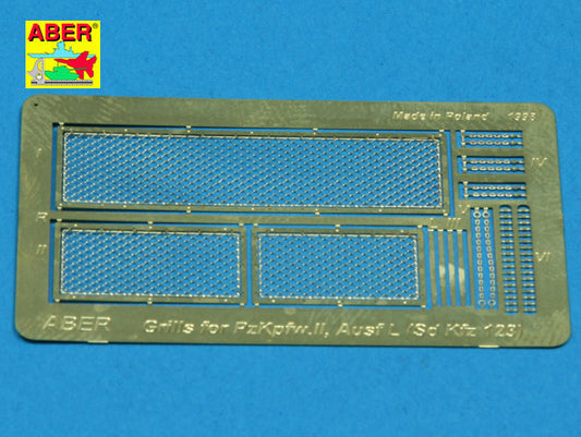 Aber ABR35G09 1:35 Grilles for Pz.Kpfw.II 'Luchs' German Sd.Kfz.123)