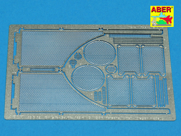 Aber ABR35G12 1:35 Grilles for Pz.Kpfw.VI King Tiger Sd.Kfz.182