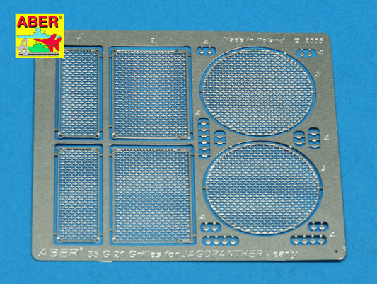 Aber ABR35G21 1:35 Grilles for Jagdpanther Ausf.G1 early