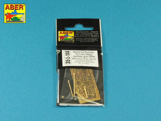 Aber ABR35L114 1:35 Barrel for Russian 12.7mm Heavy Machine Gun DShK WWII