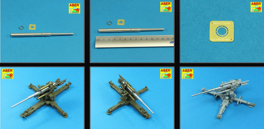 Aber German 88mm L/56 Two-Piece Barrel for Flak 36/37 1:35