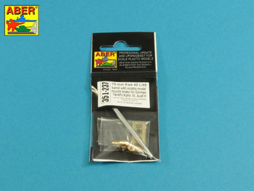 Aber 75mm KwK40L/48 Barrel Middle Muzzle Brake Tiger Ausf.H 1:35