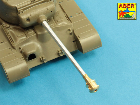Aber ABR35L242 1:35 90mm M3 barrel with muzzle brake for T26E3 Pershing