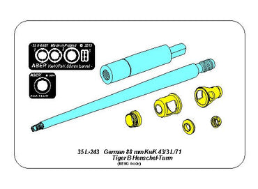 Aber ABR35L243 1:35 Barrel for German 8,8cm Kw.K 43