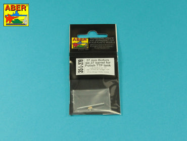 Aber ABR35L279 1:35 37 mm Bofors wz.37 barrel for Polish 7TP tank