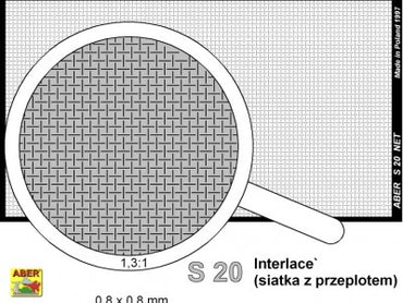 Aber ABR35S20 1:35 Net with interlaced mesh 0,8 x 0,8 mm